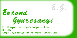 botond gyurcsanyi business card